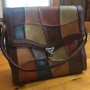 Patchwork Leather Shoulder Bag